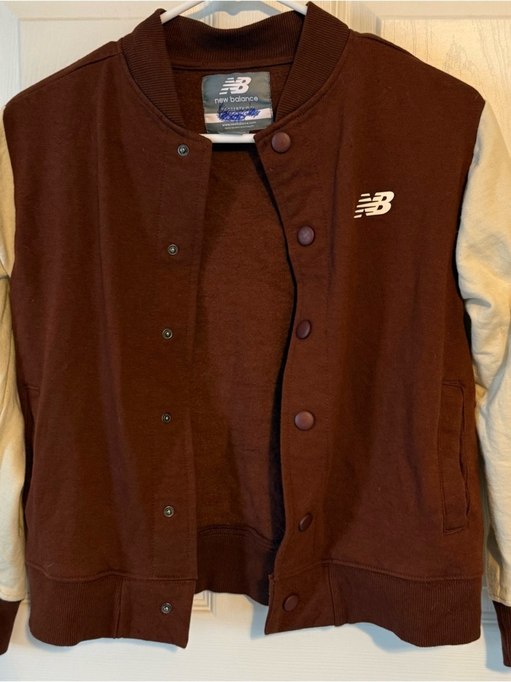 New Balance Brown & Tan Jacket with Cream Trim